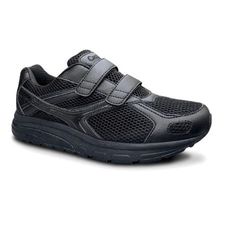 Cambrian Walking Shoes 8 / 2E (Wide) Cambrian Mens Orthopedic Ultra Velcro Mesh Walking Shoe - Black