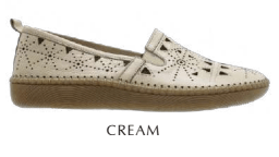Cassini Shoe 35 EU / Cream / B (Medium) Cassini Womens Mazer Loafers - Cream
