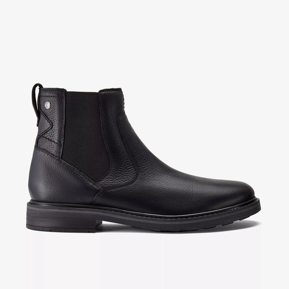 Clarks Men's Newford Easy Waterproof Chelsea Boots- Black Leather main image 0
