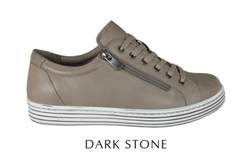 Dragonfly Lifestyle Sneakers Taupe / 35 EU / B (Medium) Dragonfly Womens Unity Sneakers - Dark Stone