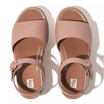 FitFlop Summer Sandals 6 Eloise Cork-Wrap Leather - Beige