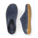 Glerups Slippers - Open Heel Glerups Open Heel Style Slippers (Rubber Sole) - Denim