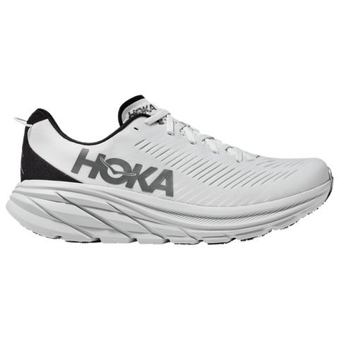 Hoka One One 0 - Shoes Grey / 7 / D (Medium) Hoka One One Mens Rincon 3 Running Shoes - Nimbus Cloud/Steel Wool