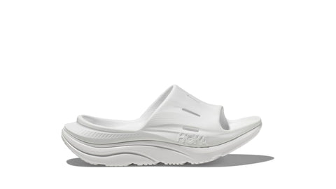 Hoka One One Sandals W5/M3 / D (Medium) / White Hoka One One Unisex Ora Recovery Slides v3 - White