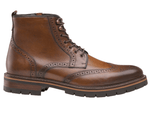 Johnston & Murphy Casual Shoes CODY Wingtip Zip Boot - Tan