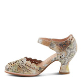 L'Artiste Heeled & Wedge Sandals L'Artiste Womens Luxe - Beige Multi