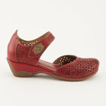 L'Artiste Heeled & Wedge Sandals Red / 35 / M L'Artiste Womens Americana Wedge Sandal - Red