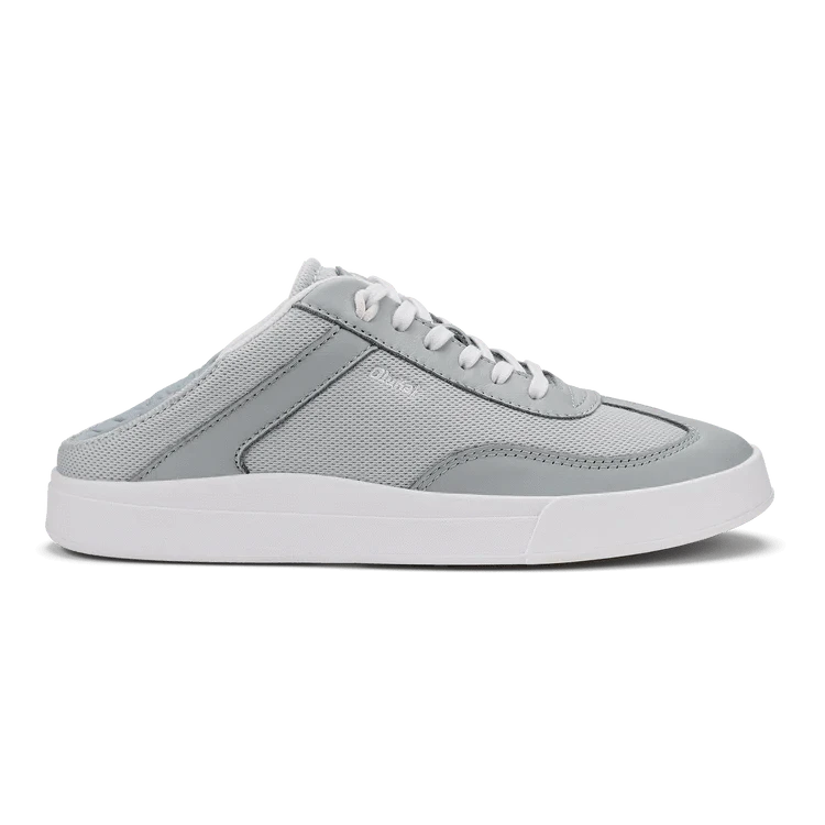 Olukai Women's Ha'upu Leather Sneakers- White Gold