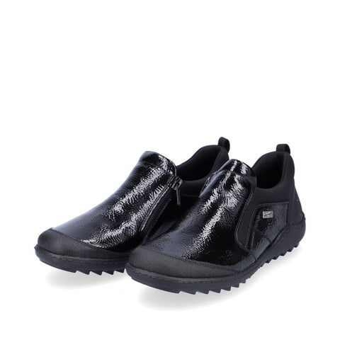Remonte 0 - Shoes 35 EU / B (Medium) / Black Remonte Womens Bootie- Black Patent