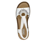 Rieker 0 - Shoes Rieker Womens Slingback Elastic Sandal- White