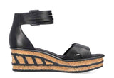 Rieker Summer Sandals 36/5.5US Rieker Ladies Wedge Sandal