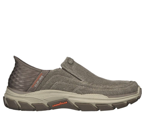 Skechers 0 - Shoes 8 / 4E (Extra Wide) / Taupe Skechers Mens Respected Holmgren - Taupe