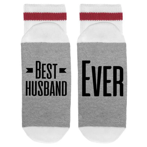 Sock Dirty To Me Socks Matte Black Best Husband EVER! - Men