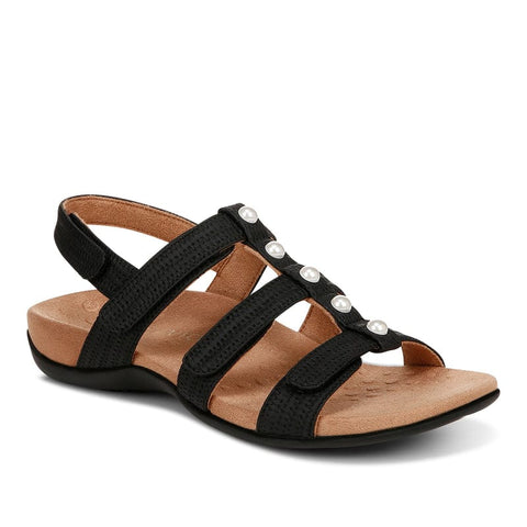 VIONIC Ankle Strap Sandals Black / 5 / M Vionic Womens Amber Sandals - Black