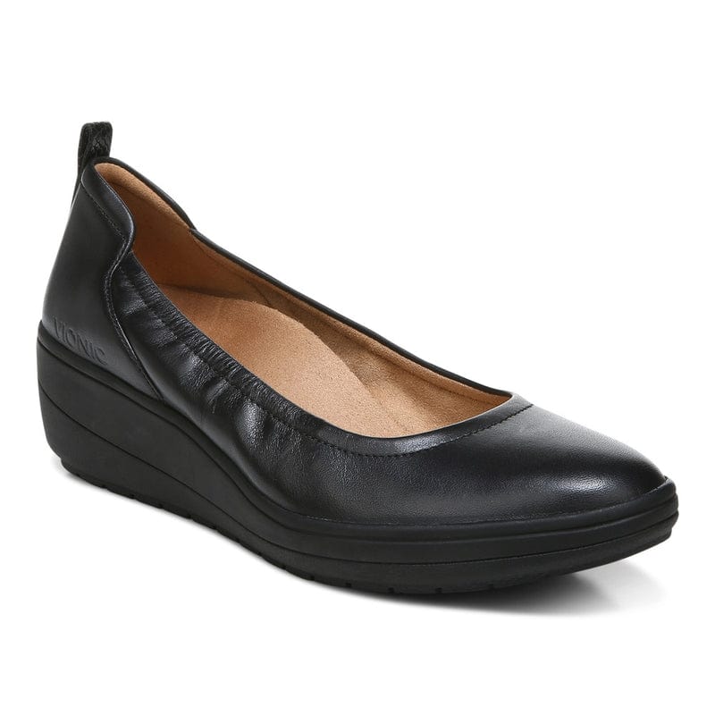 Vionic womens black on sale flats