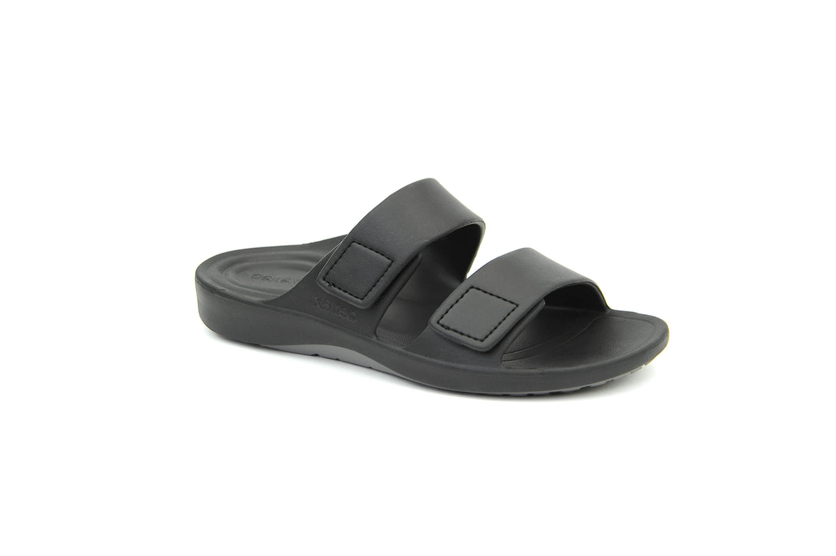 Aetrex Mens Milos Sandals Black Sole To Soul Footwear Inc