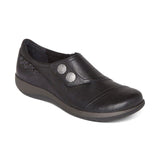Aetrex Shoe Aetrex Womens Karina Monk Strap Shoes - Black