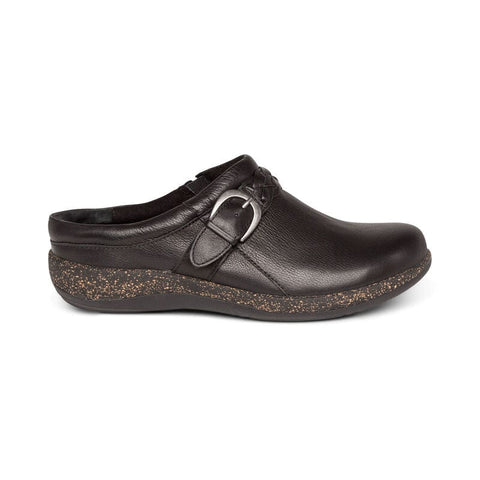Aetrex Shoe Black / 35 / M Aetrex Womens Libby Clog Shoes - Black