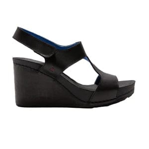 Art Shoe 35 / M / Black Art Womens Denia Wedge Sandal - Black