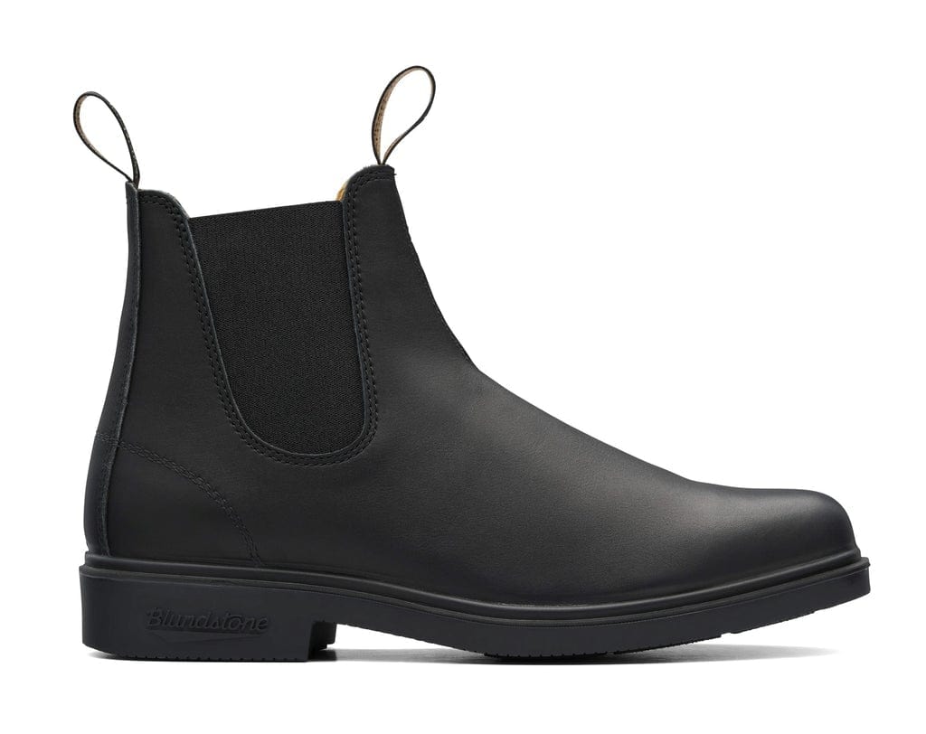 Black leather clearance blundstones