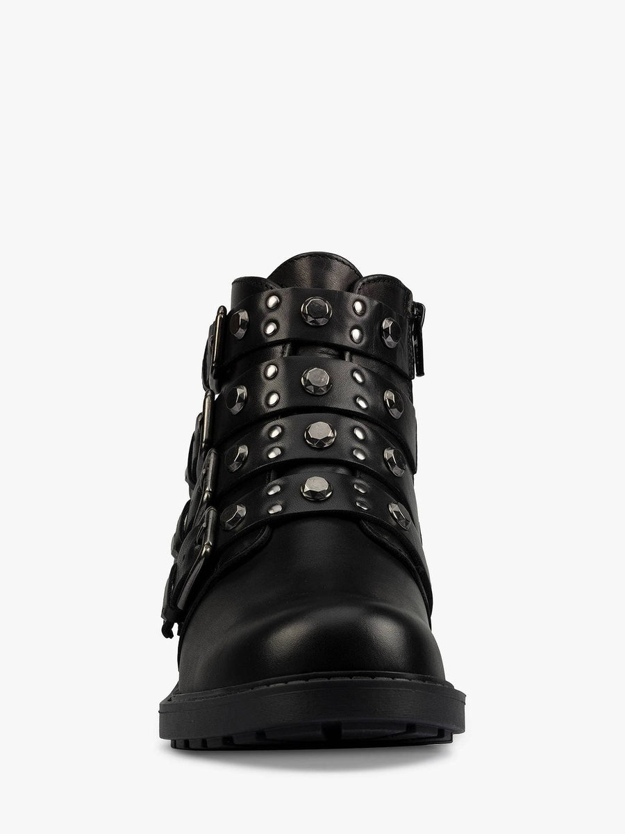 Clarks Womens Orinoco 2 Stud Boots - Black Leather