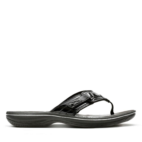 Clarks Sandals 5 / M / Black Patent Clarks Womens Breeze Sea Sandals - Black Patent