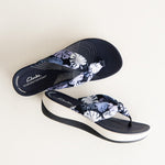 Clarks Sandals Clarks Womens Arla Glison Sandals - Blue Floral Synthetic