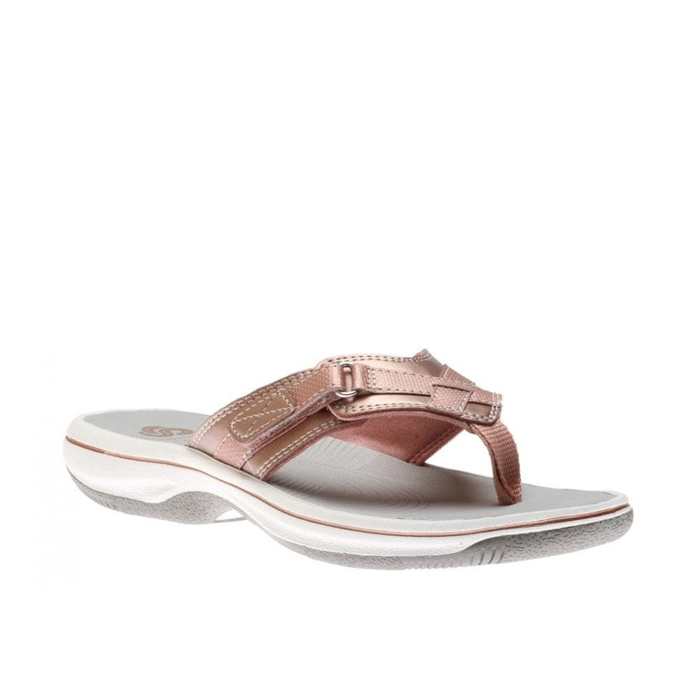 Clarks Womens Breeze Sea Sandals Rose Gold Sole To Soul