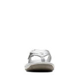 Clarks Sandals Clarks Womens Breeze Sea Sandals - Silver Synthetic