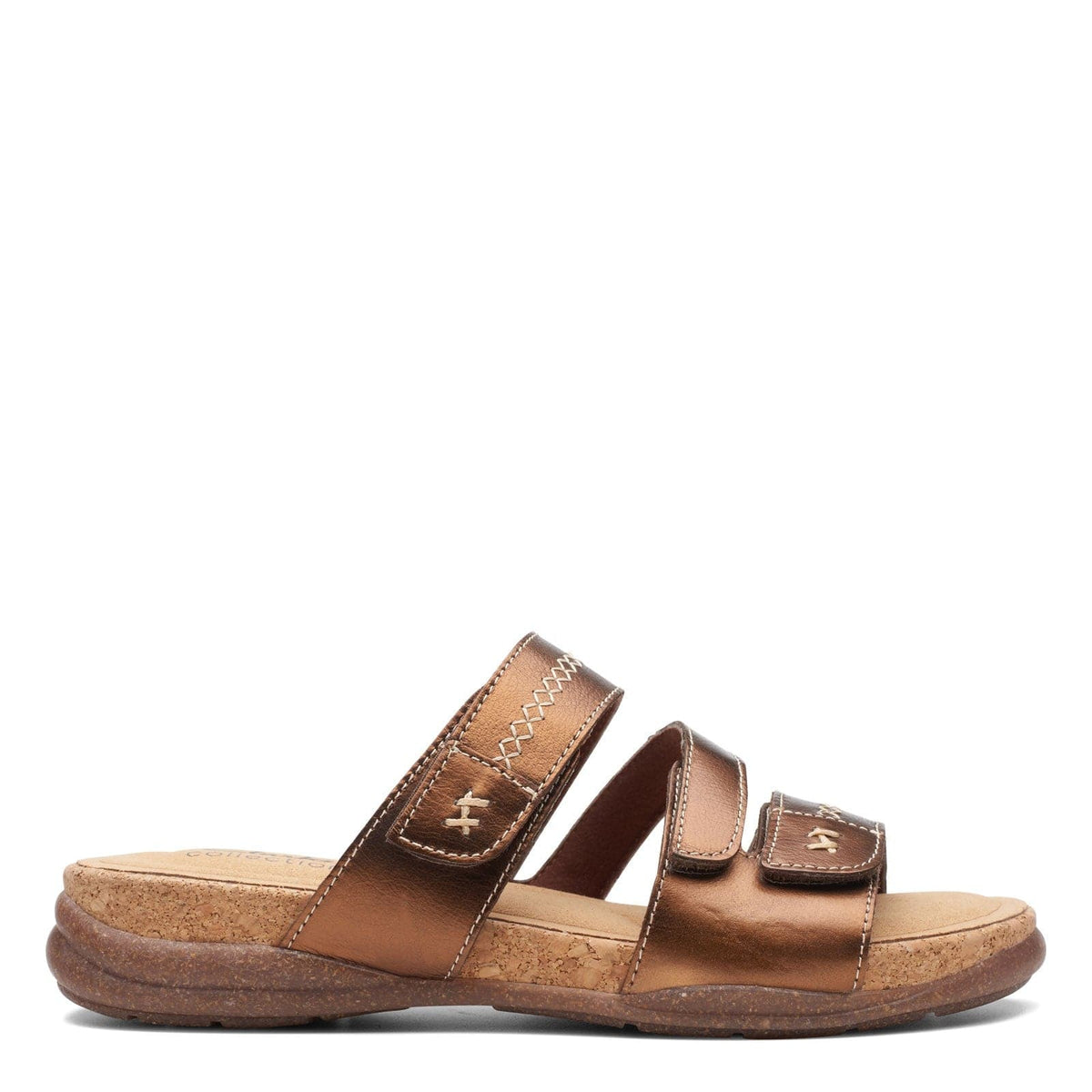 Clarks 2024 metallic sandals