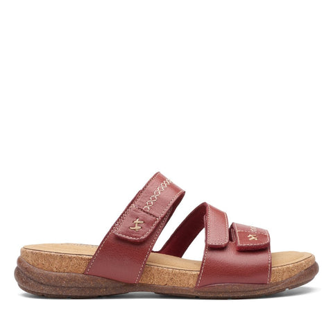 Clarks Sandals Red / 5 / M Clarks Womens Roseville Bay Sandals - Red Leather