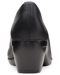 Clarks Shoe Clarks Womens Emily Belle Pumps - Black Leather