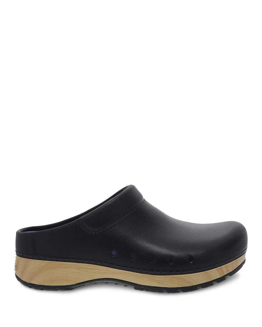 Womens black sales clog shoes