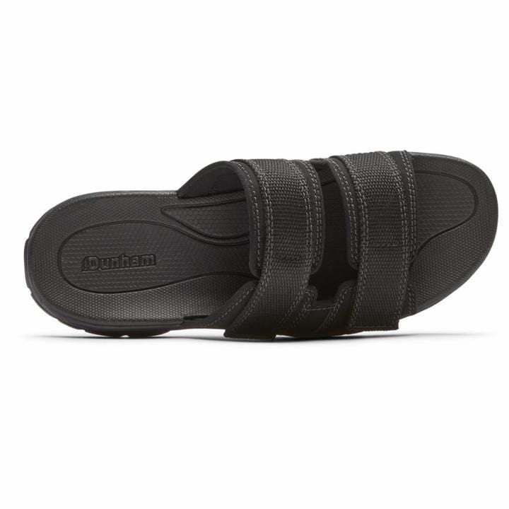 Dunham Mens Newport Slide Sandals Black Sole To Soul Footwear Inc