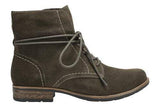Earth Boots 5 / M / Olive Earth Womens Adara Sue Low Boots - Olive