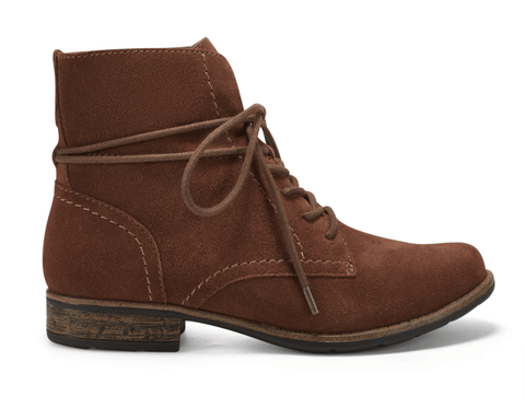 Earth Boots Tobacco / 5 / M Earth Womens Adara Sue Low Boots - Tobacco Suede