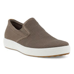 Ecco Shoe 38 EU / D (Medium) / Taupe Ecco Men's Soft 7  Slip on Sneakers - Taupe