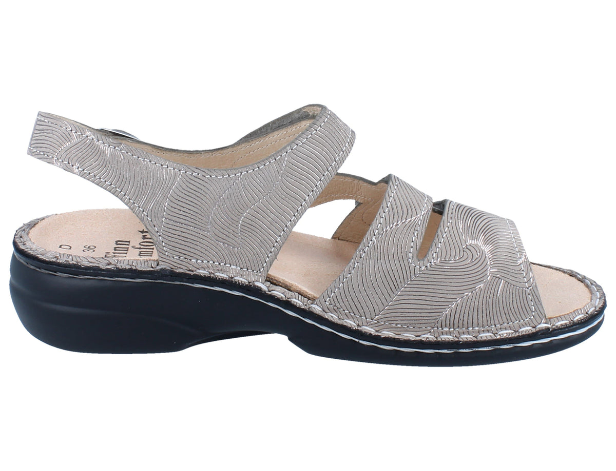 Finn Comfort Womens Gomera Sandals Storm Sand Sole To Soul