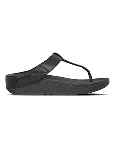 Fitflop Sandals Black / 5 US / M Fitflop Womens Mina Toe Thongs - Black