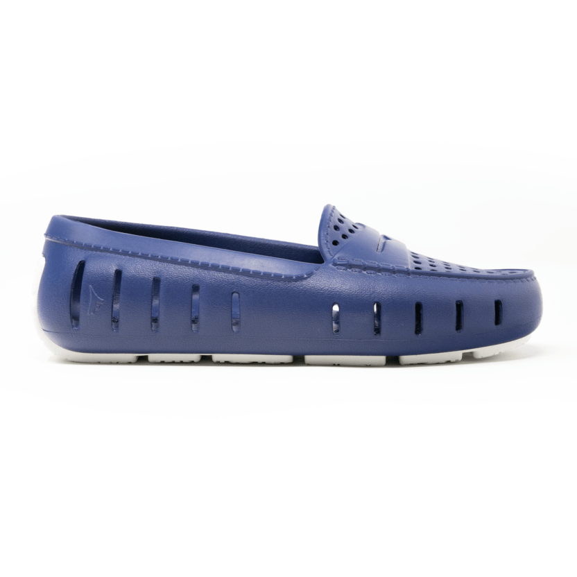 Navy deals moccasins womens