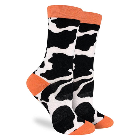 Good Luck Sock Socks Good Luck Sock Cotton Socks - Cow Print
