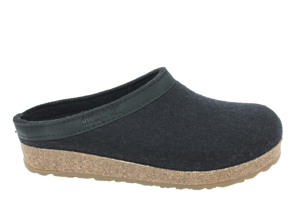 Haflinger Unisex Grizzly Slipper GZL45 Black Sole To Soul