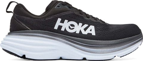 Hoka One One Shoe Black/White / 7 / D (Wide) Hoka One One Mens Bondi 8 Running Shoes - Black/White