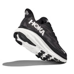 Hoka One One Shoe Hoka One One Womens Clifton 9 Running Shoes (Wide) - Black & White