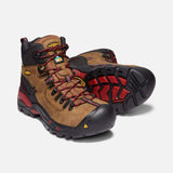 Keen Boots Keen Mens CSA Hamilton Carbon WaterProof Boots (Wide) - Bison/ Jester Red