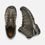 Keen Boots Keen Mens Targhee III Mid (Wide) Waterproof Hiking Boots - Black Olive/Golden Brown