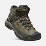 Keen Boots Keen Mens Targhee III Mid (Wide) Waterproof Hiking Boots - Black Olive/Golden Brown