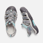 Keen Sandals Keen Womens Newport Hydro Sandals - Steel Grey/ Blue Turquoise