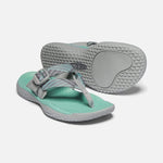 Keen Sandals Keen Womens Solr Toe Post Sandals - Light Gray/ Ocean Wave