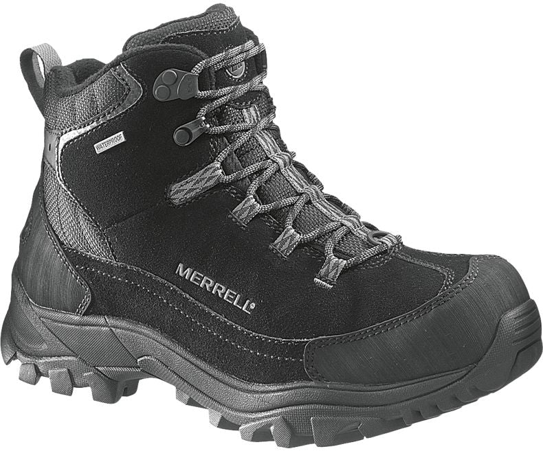 Merrell Mens Norsehund Omega Mid Waterproof - Black – Sole To Soul